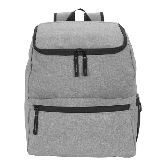 Front View of Blue Lunch Break Backpack Cooler