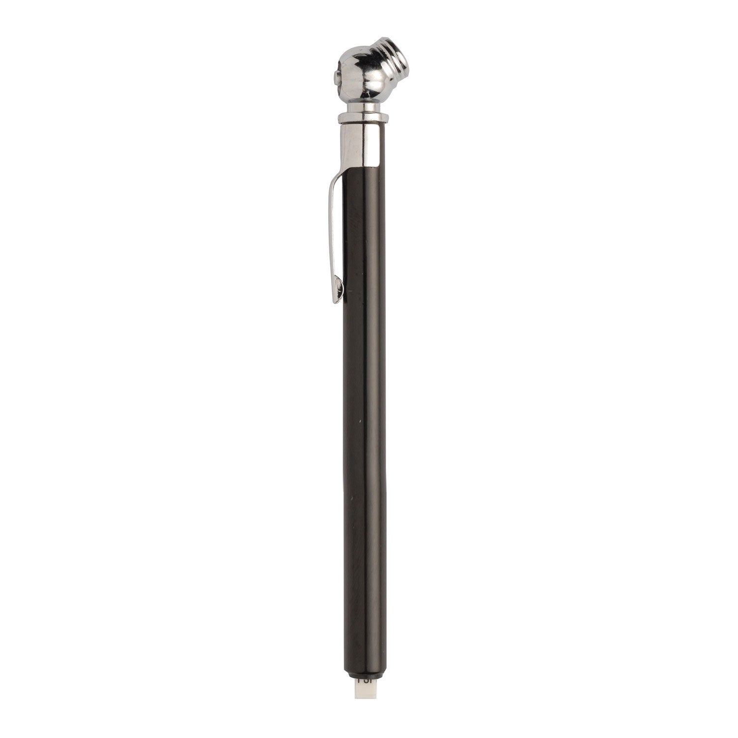 Front View of Metallic Black Tire Gauge