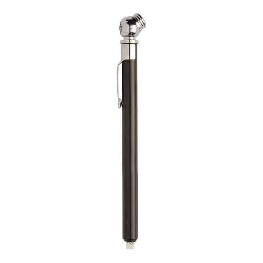 Front View of Metallic Black Tire Gauge
