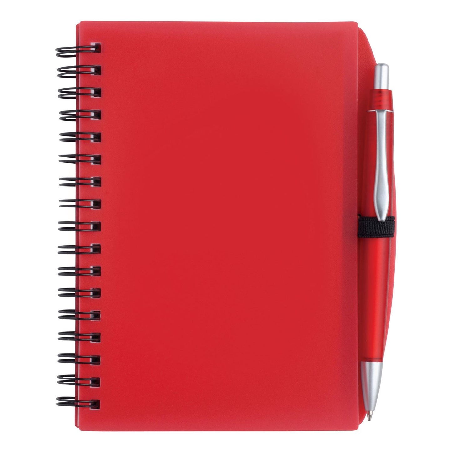Front View of Black Good Value™ Pen Pal Notebook