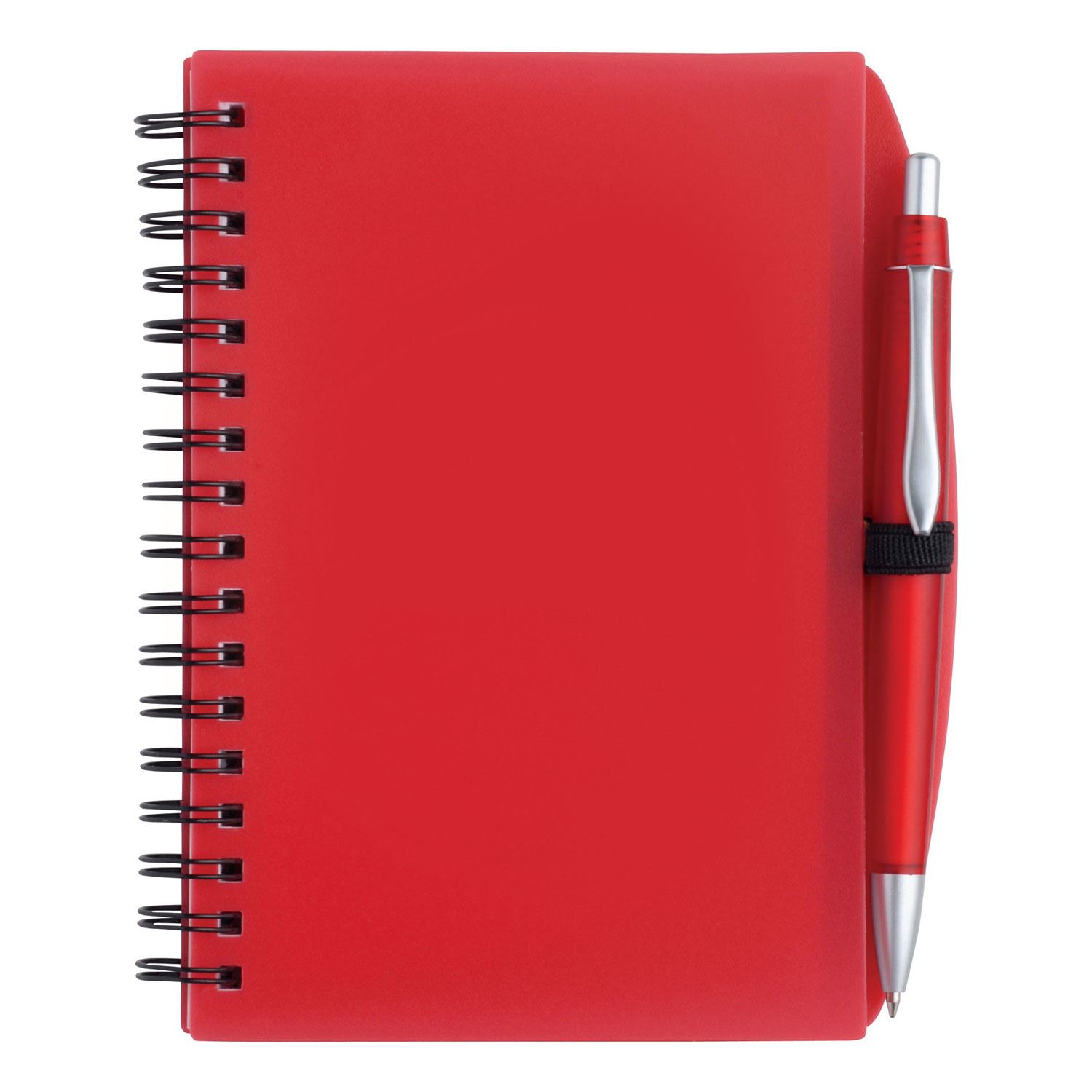 Front View of Black Good Value™ Pen Pal Notebook