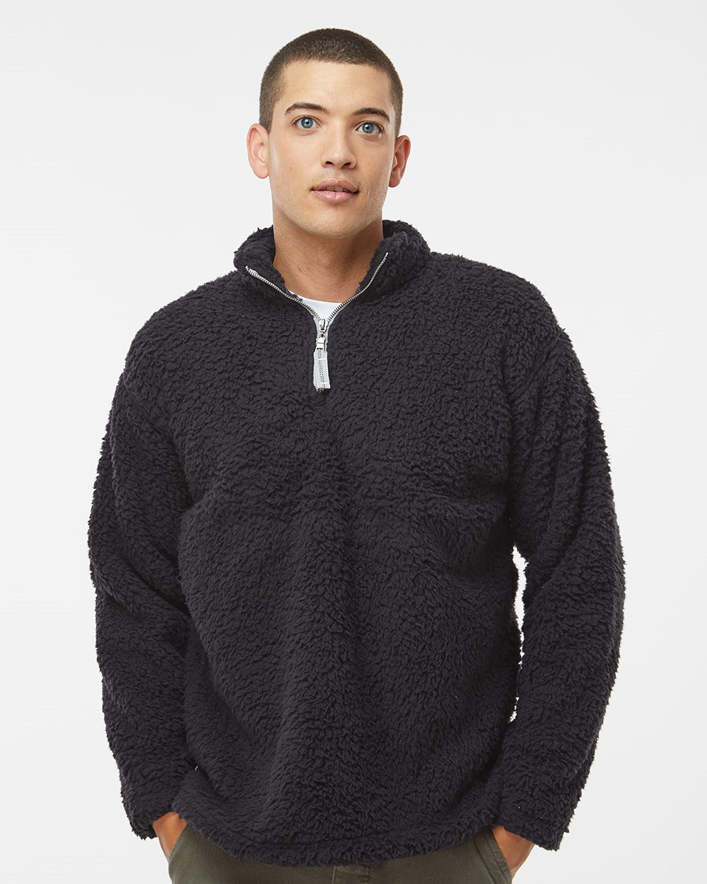 Men's Sherpa Quarter-Zip Pullover - 8454
