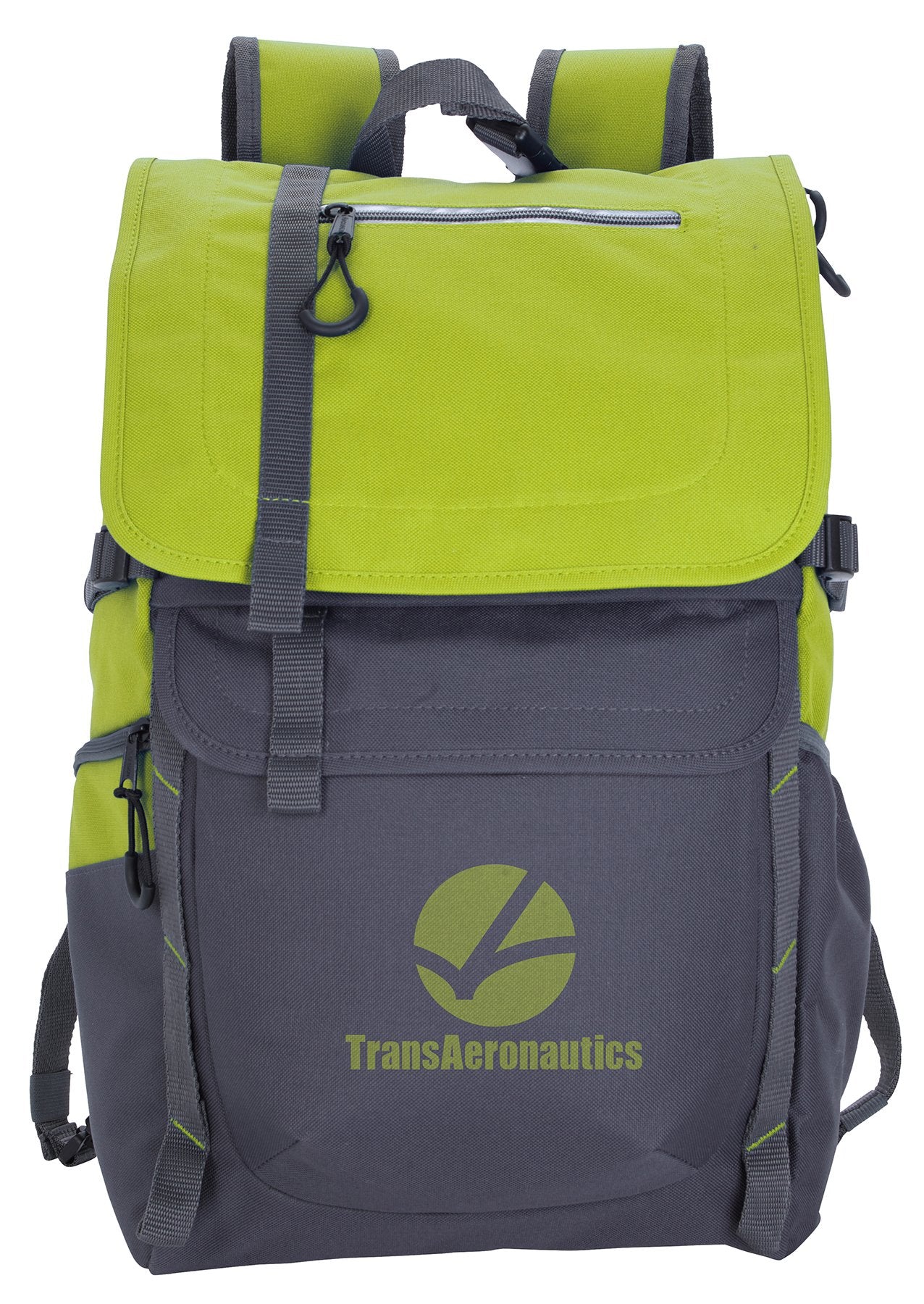 Front View of Apple Green Atchison® All-Around Adaptive RPET Backpack