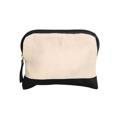 Front View of Black Good Value™ Cotton Colored Accent Accessory Bag