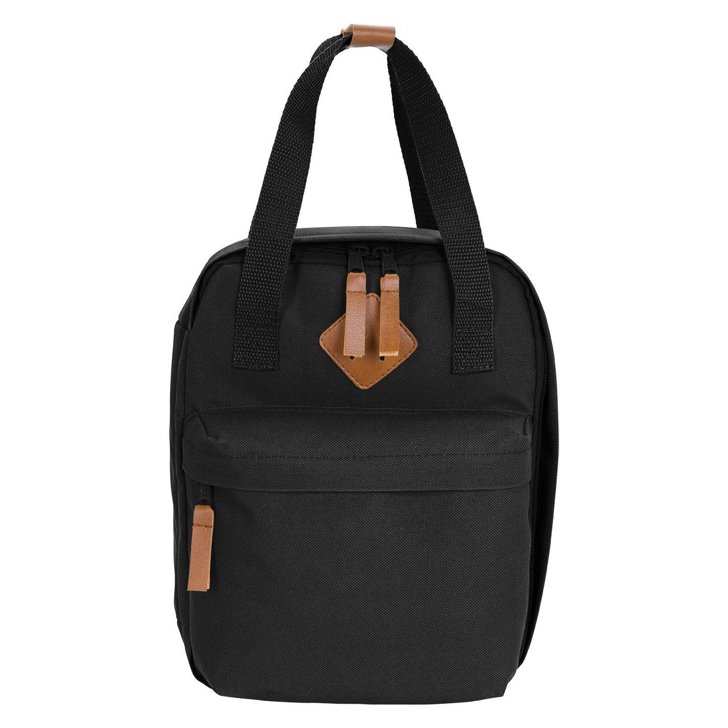 Front View of Black Classic Lunch Bag