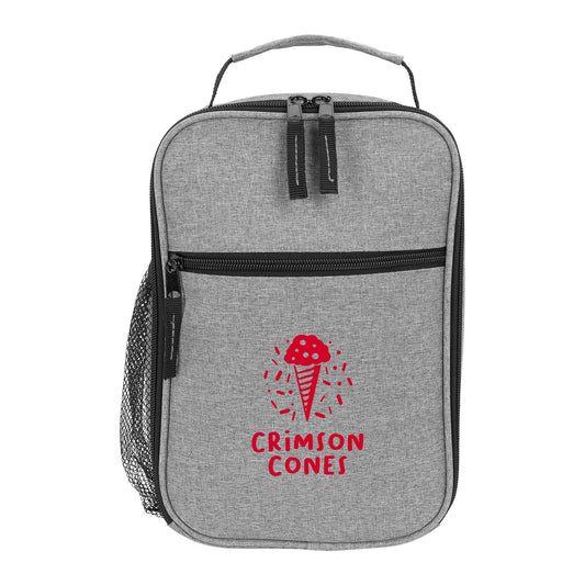 Front View of Blue Lunch Break Vertical Cooler