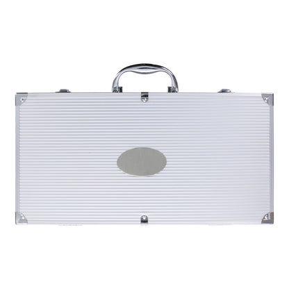 Front View of Silver BBQ Master 18 pc Grill Kit