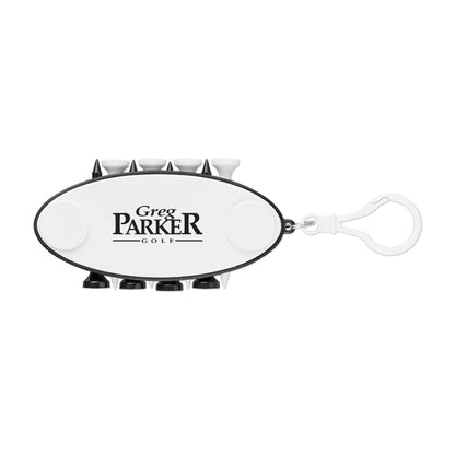 10 Piece Golf Tee Set Keychain