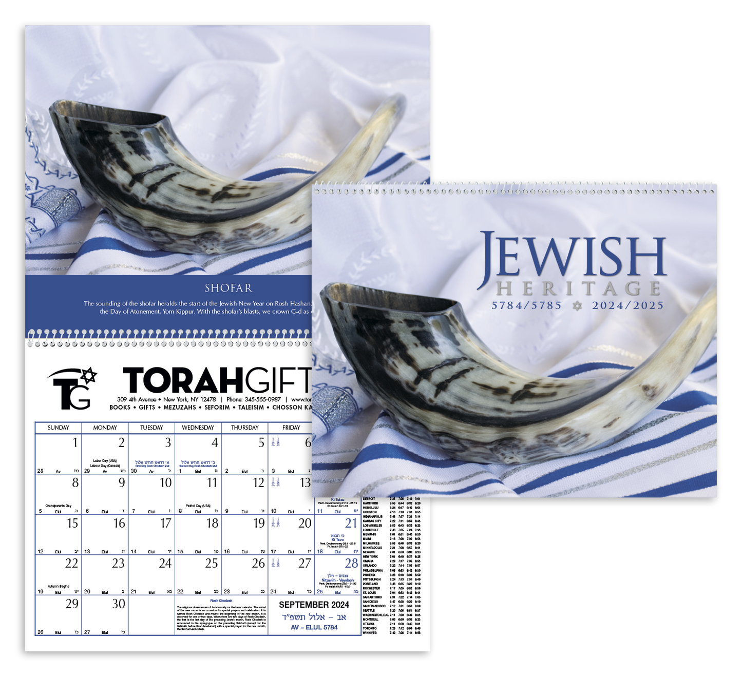 Front View of Triumph® Calendars Jewish Heritage Calendar.2026 Triumph® Calendars Jewish Heritage Calendar