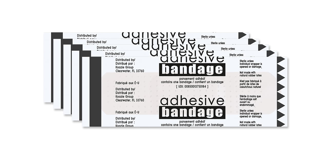 Blue Frosty Stripe First Aid Kit - 5 piece