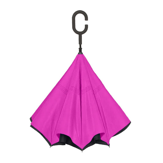 Shed Rain™ UnbelievaBrella® 48" Reverse-Close Manual Stick Umbrella (Solids)