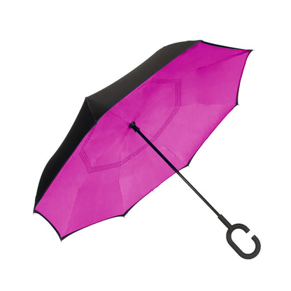 Shed Rain™ UnbelievaBrella® 48" Reverse-Close Manual Stick Umbrella (Solids)