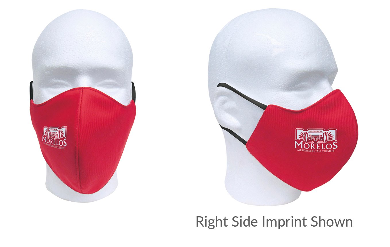 Front View of Black Good Value™ Comfy Face Mask