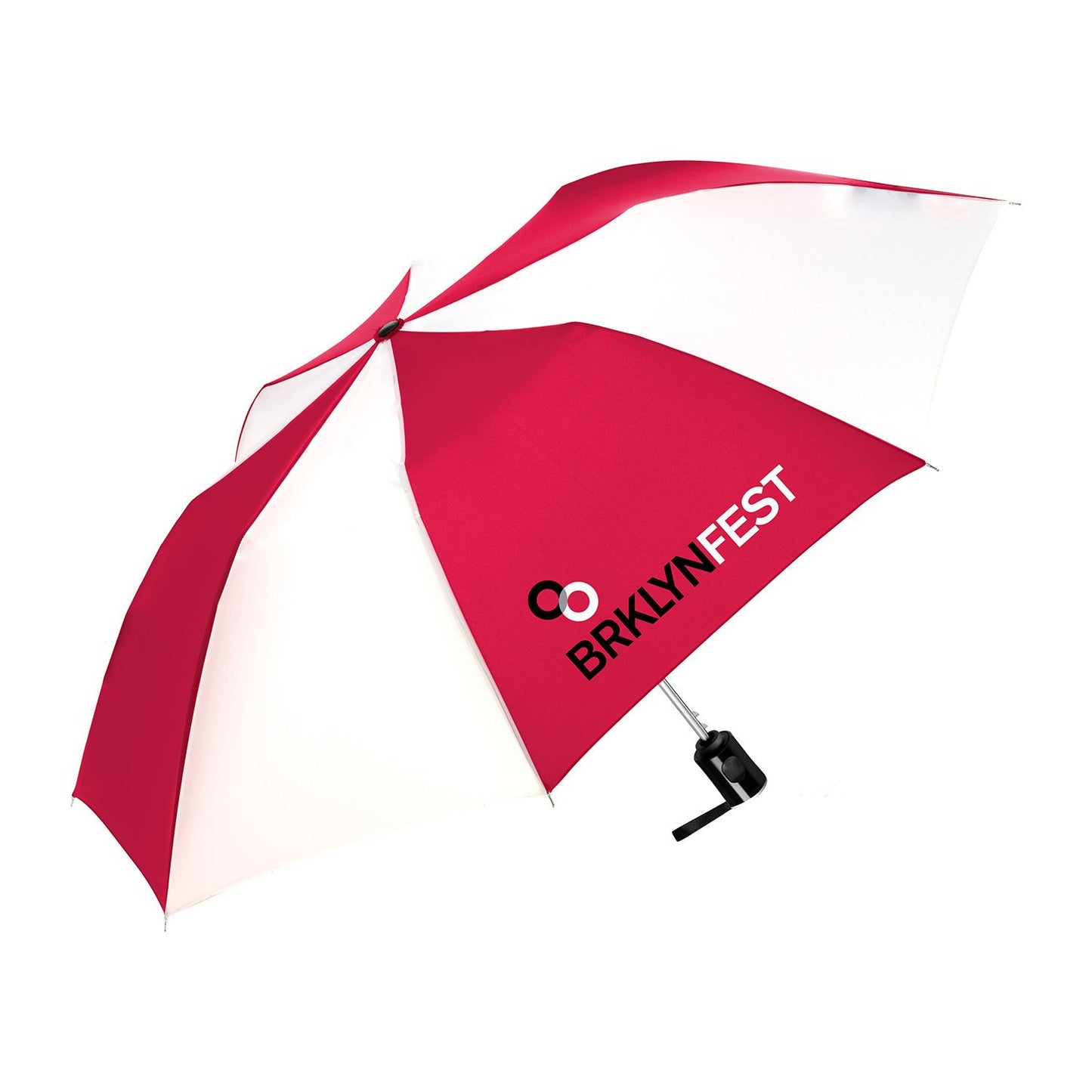 Front View of Black Shed Rain™ 44" Auto-Open Compact Umbrella