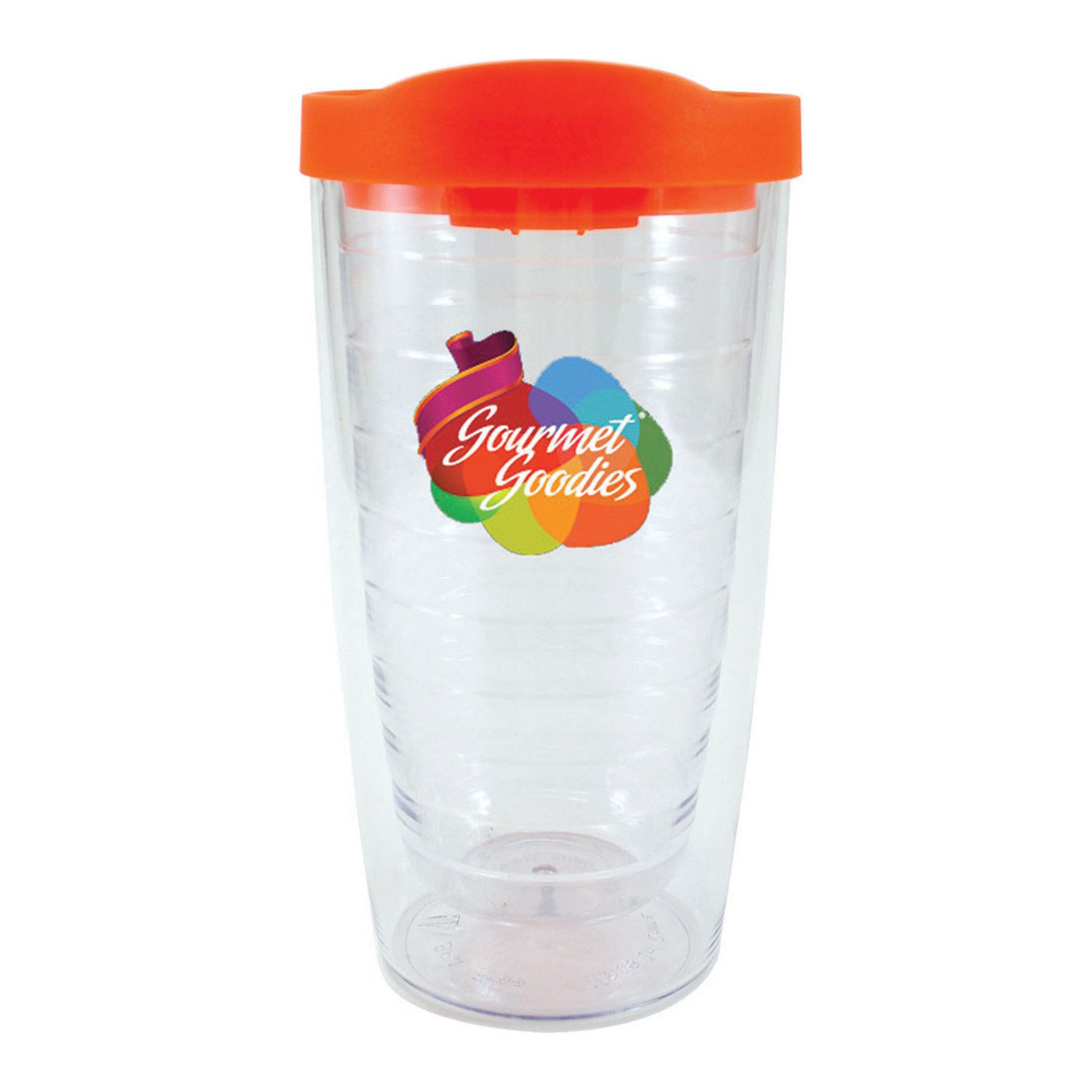 Front View of Aqua Good Value™ Orbit Tumbler - 16 oz.
