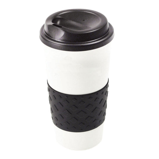 Front View of Black Good Value™ 16 oz. Grip N Go Grande