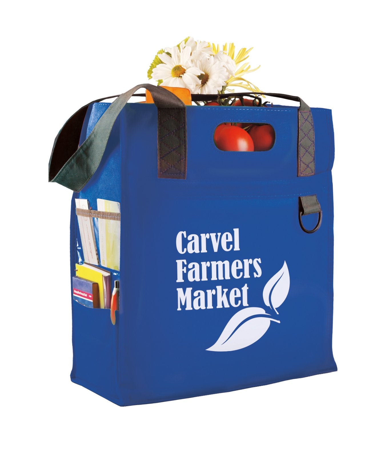 Front View of Green Atchison® Dual-Carry Tote