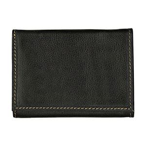 Andrew Philips® Leather Contrast Stitch Tri-Fold Wallet