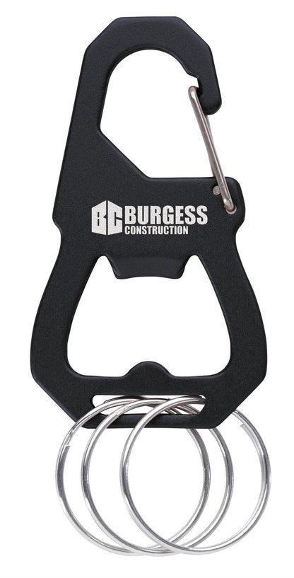 3 Keyring Carabiner with Bottle Opener