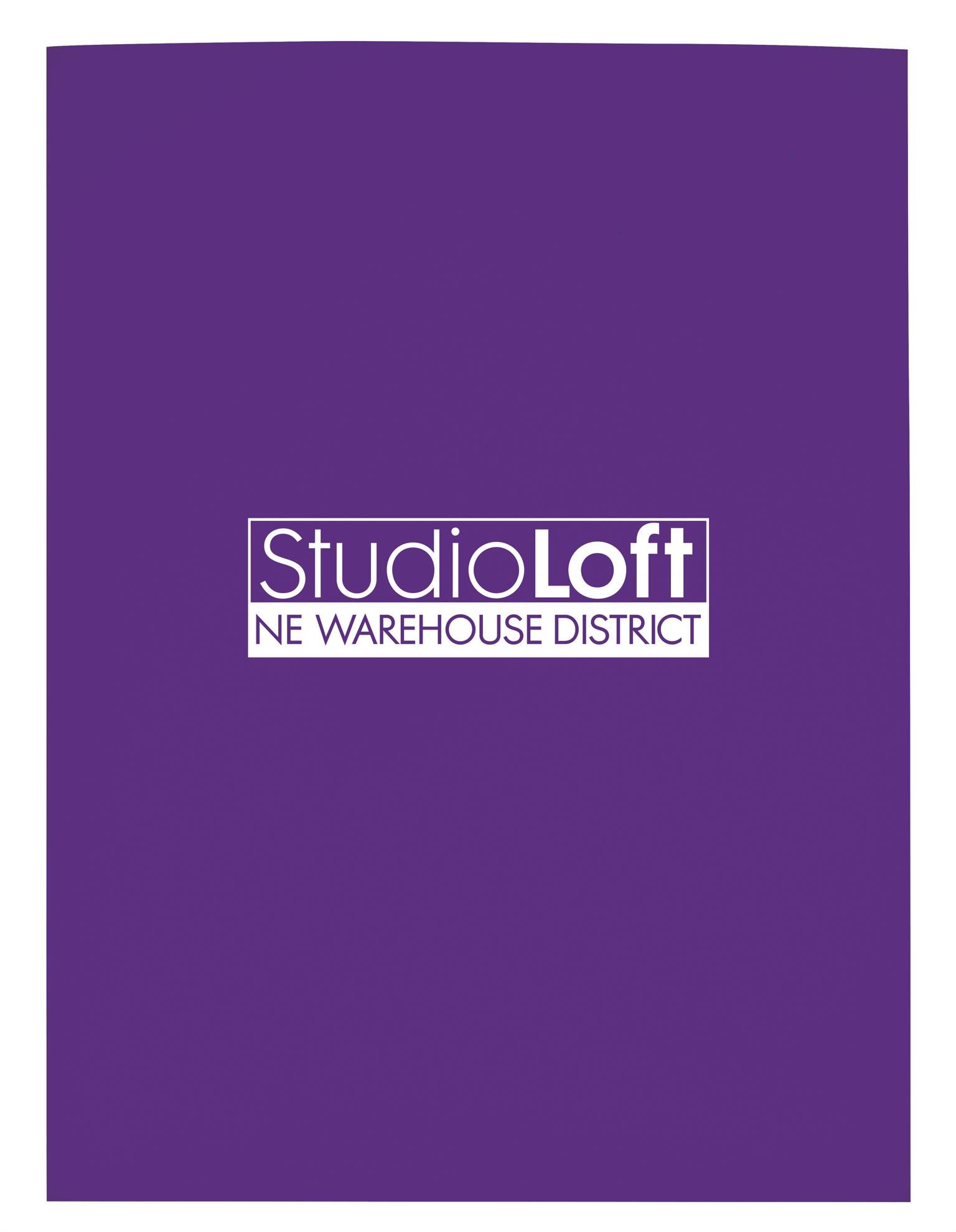 Front View of Black Good Value™ Gloss Paper Folder