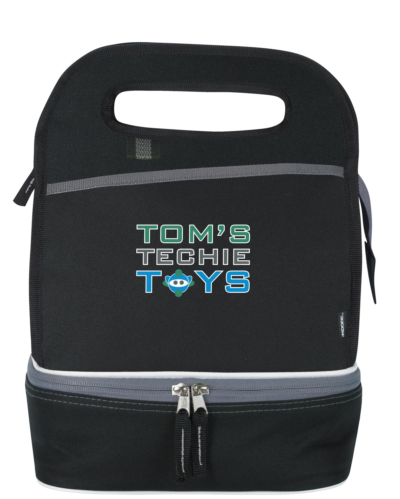 Front View of Red Koozie® Duplex Lunch Cooler