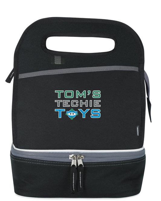 Front View of Red Koozie® Duplex Lunch Cooler