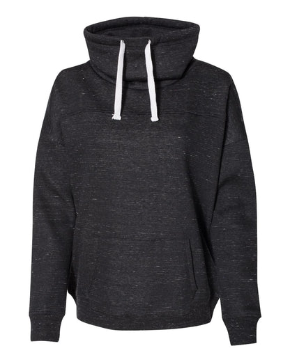 Women’s Mélange Fleece Cowl Neck Sweatshirt - 8673