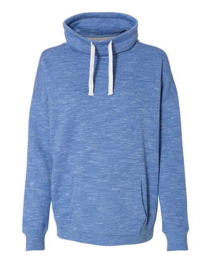 Women’s Mélange Fleece Cowl Neck Sweatshirt - 8673