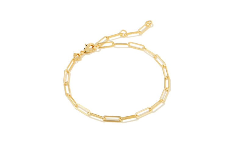 Kendra Scott Courtney Paperclip Bracelet in Gold