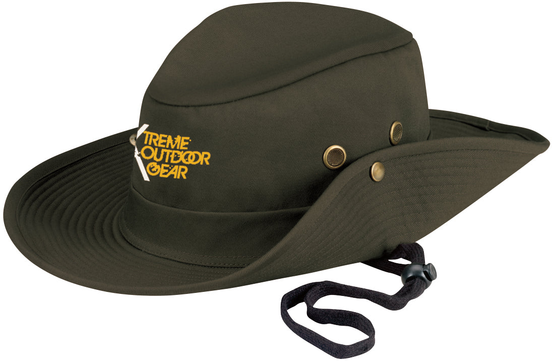 Front View of Khaki Outback Cap