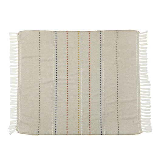 50X60 Sedona Stripe Blanket  with fringes