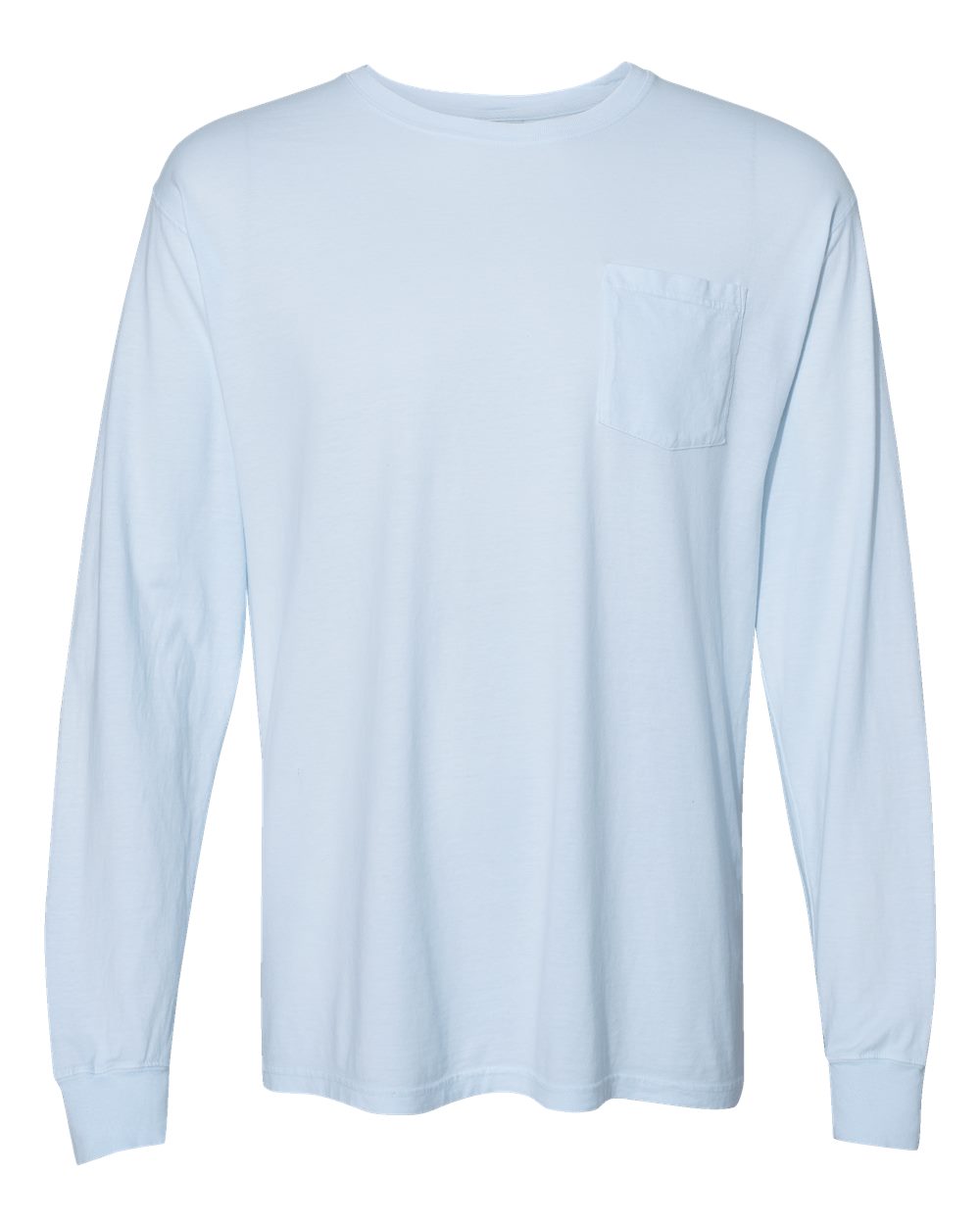 Unisex Garment-Dyed Long Sleeve T-Shirt With a Pocket - GDH250