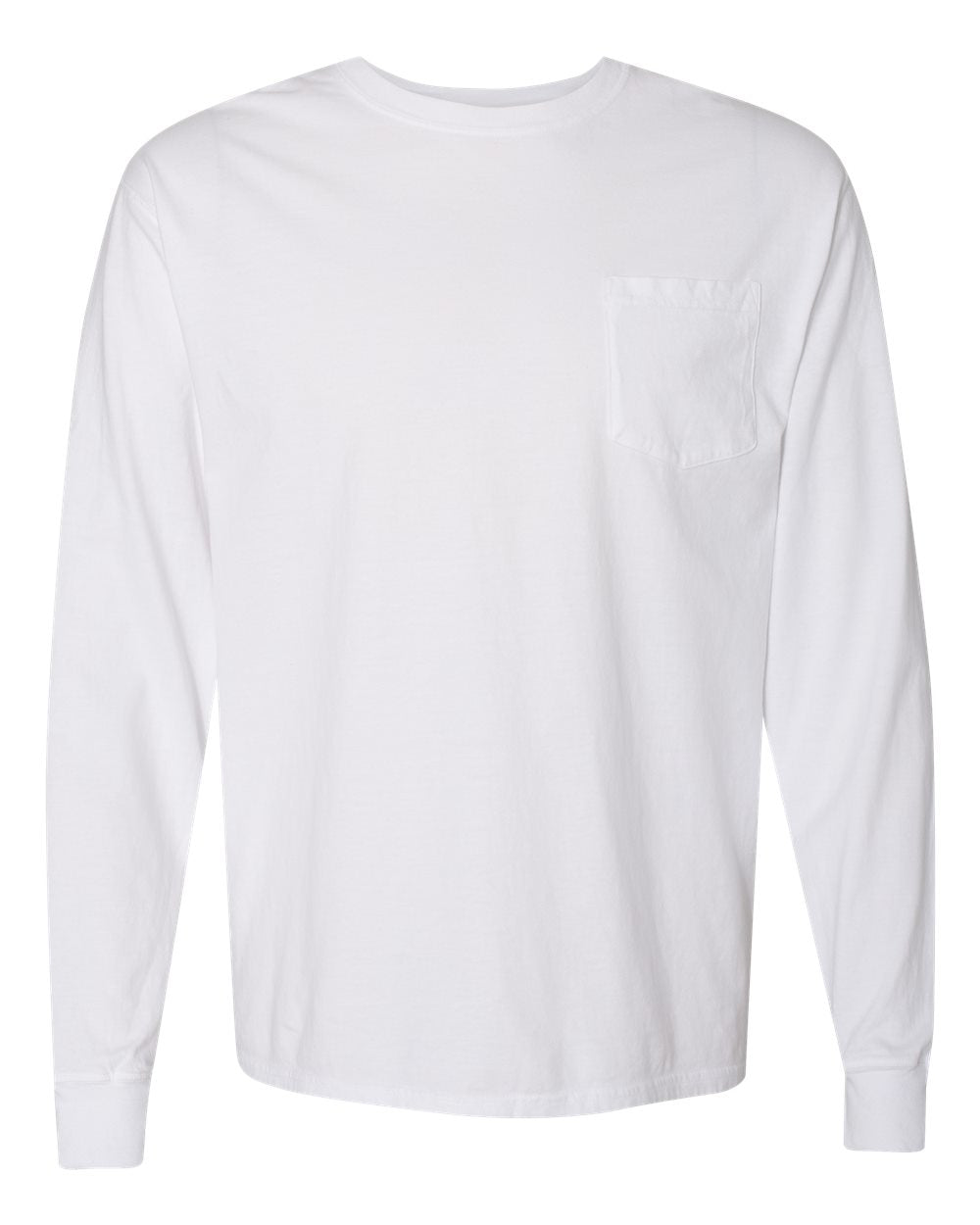 Unisex Garment-Dyed Long Sleeve T-Shirt With a Pocket - GDH250