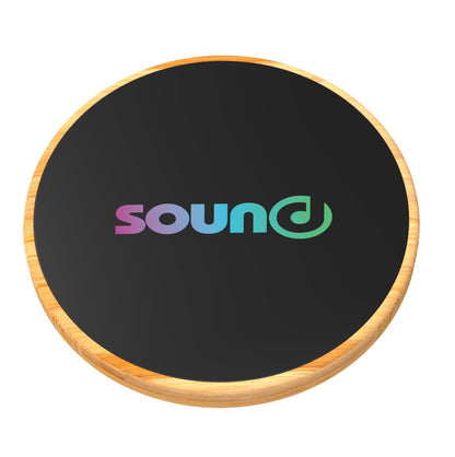 SCX Innovative Design™ Full-Color Bamboo 15W Wireless Charger