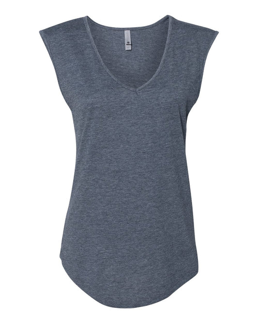 Women's Festival Sleeveless Deep V-Neck T-Shirt - 5040