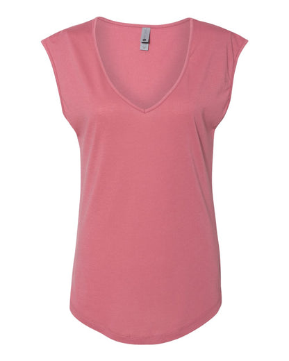 Women's Festival Sleeveless Deep V-Neck T-Shirt - 5040