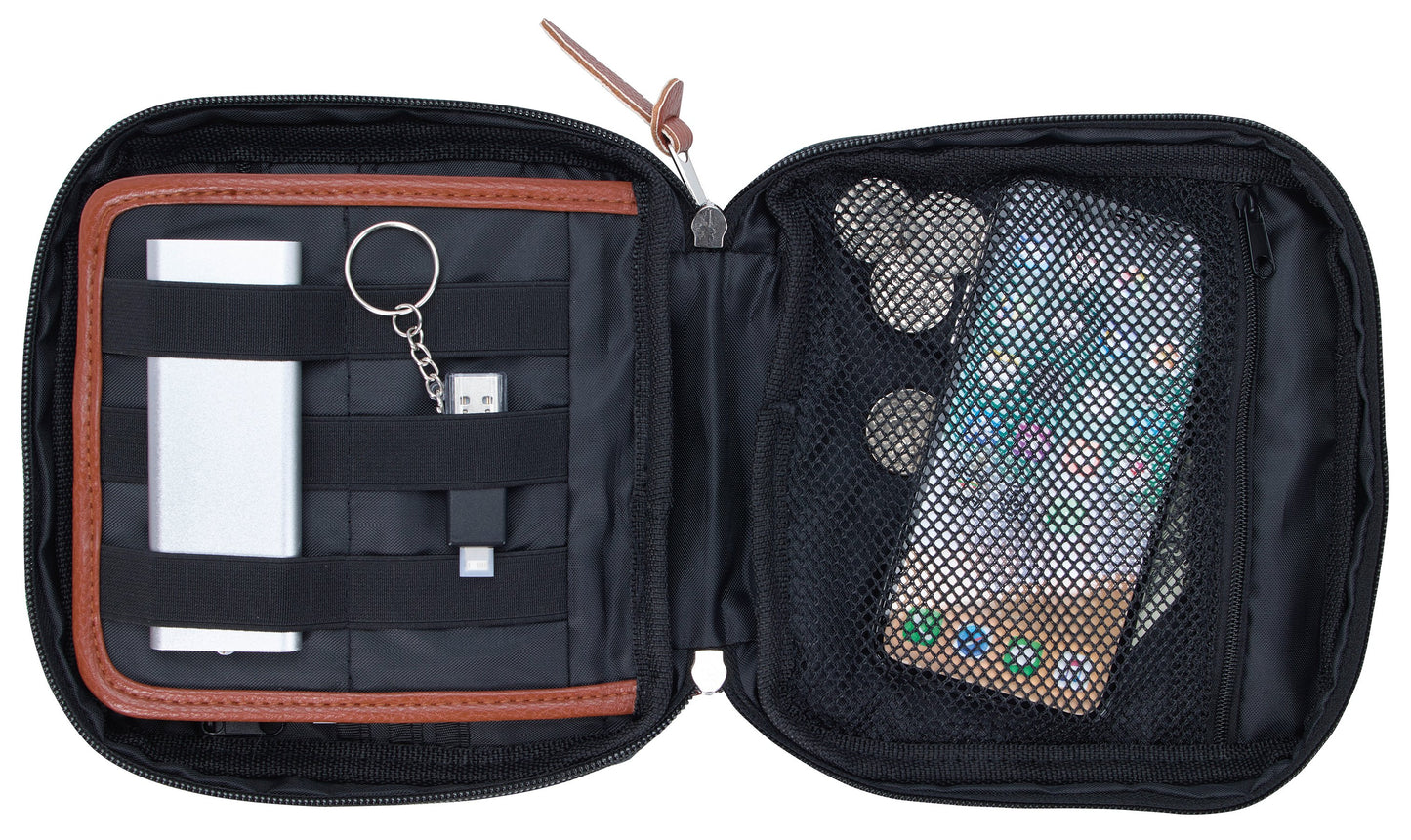 Inside View of Black KAPSTON® Jaxon Tech Organizer