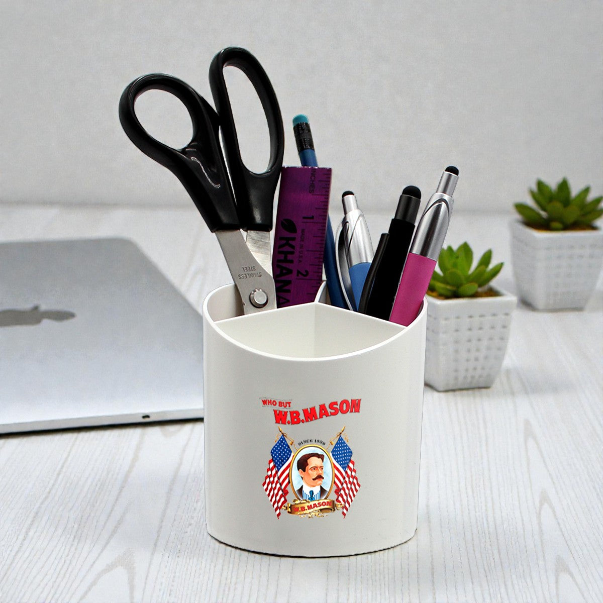 Recycled Desk Organizer, Full Color Digital