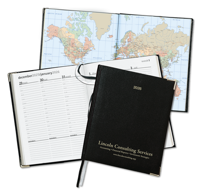 Black Triumph® Calendars Symphony International Weekly Desk