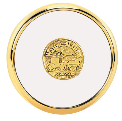 JAFFA® Round Brass Coaster