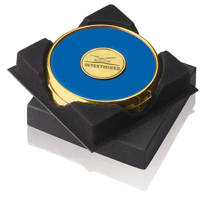 JAFFA® Two Coasters in Deluxe Black Flocked Gift Box