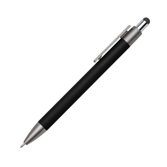 Hughes Metal Pen w/Wood Clip & Black Refill