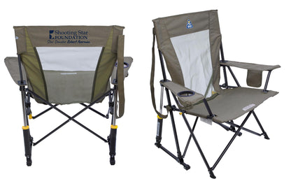 Rear View of Heathered Charcoal GCI Outdoor® Comfort Pro Rocker XL™
