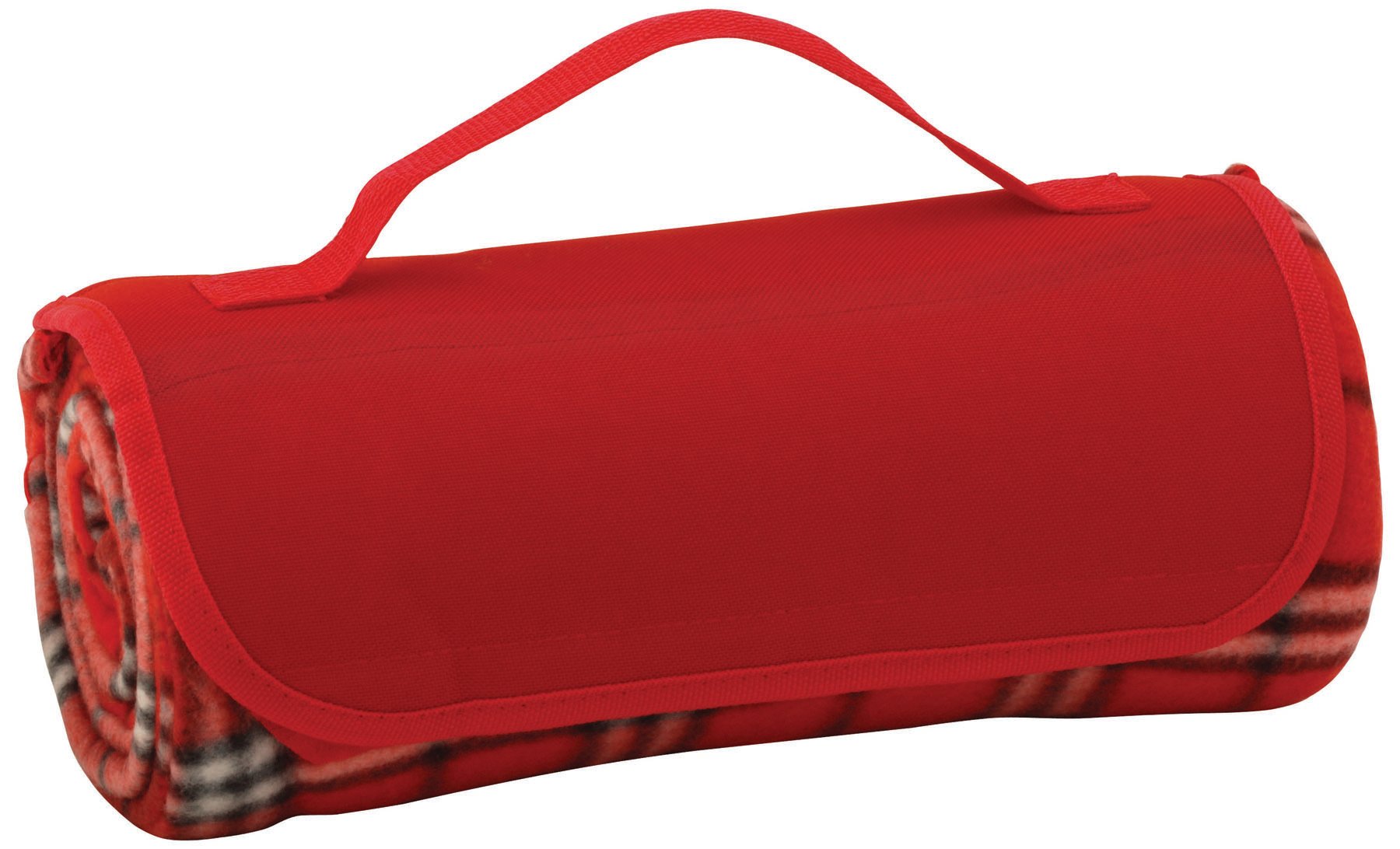 Front View of Black Stadium Blanket