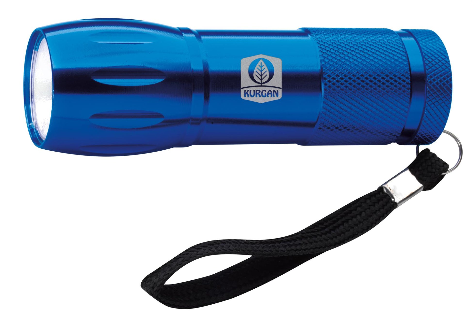 Front View of Silver Good Value™ Mini Aluminum COB Flashlight