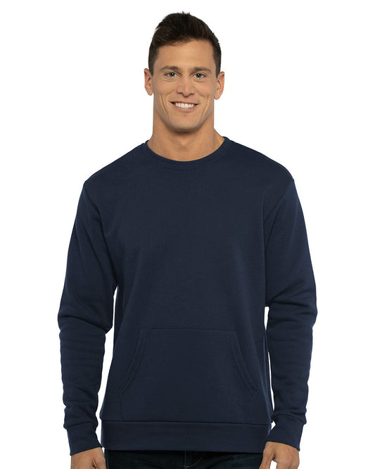 Unisex Santa Barbara Pocket Crewneck Sweatshirt - 9001