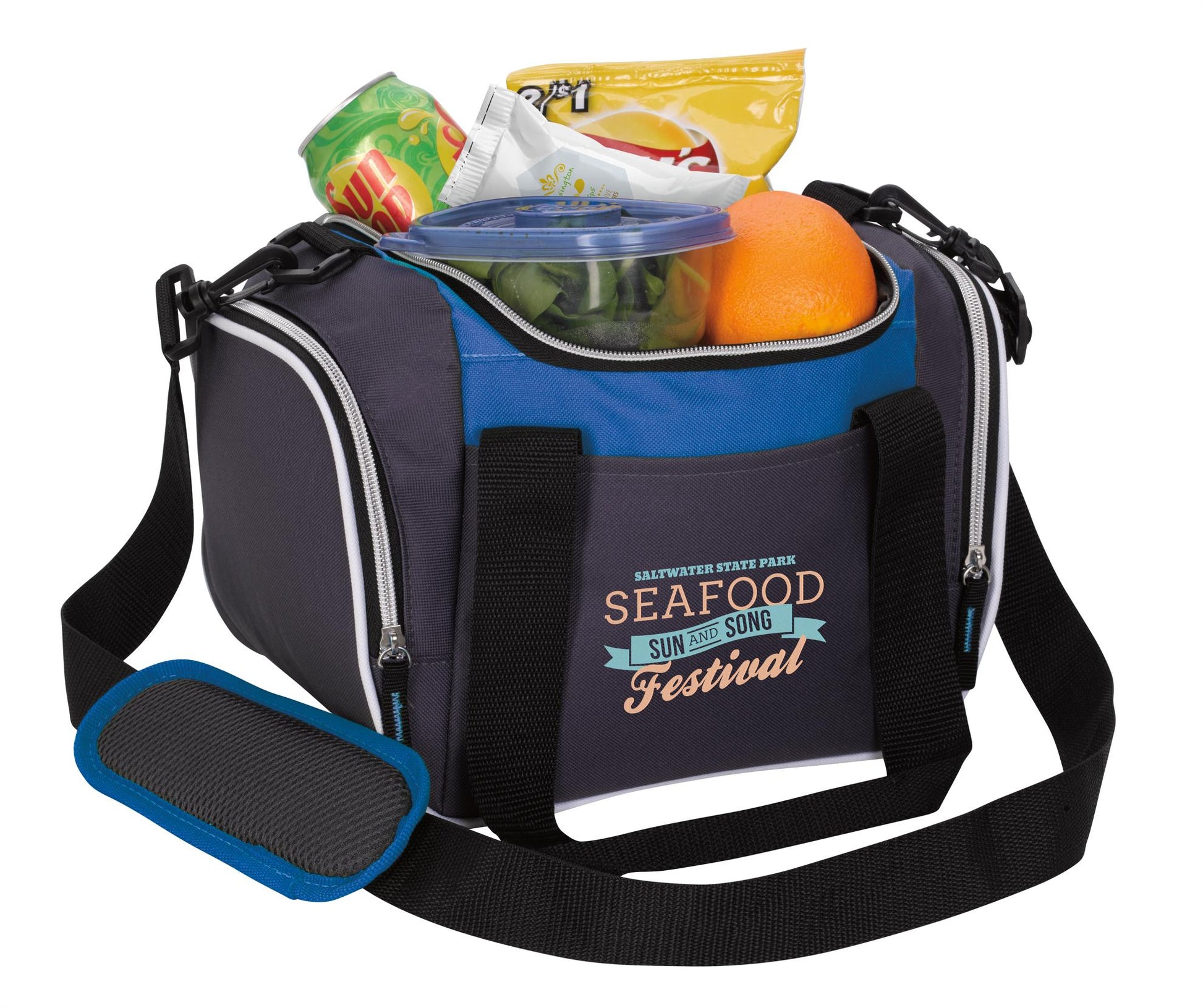 Front View of Apple Green Koozie® Lunch Duffel Cooler