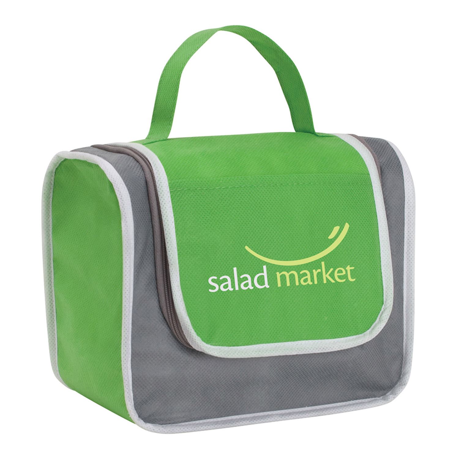 Front View of Lime/Gray Good Value™ Poly Pro Lunch Box