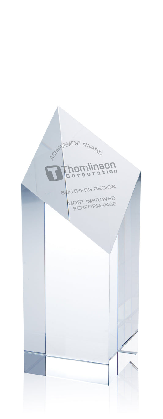 Front View of Clear JAFFA® Spectra Pillar - 7-1/2"