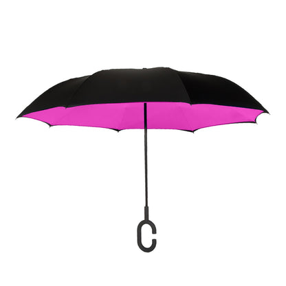 Shed Rain™ UnbelievaBrella® 48" Reverse-Close Manual Stick Umbrella (Solids)